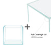 4 Gallon Cubic Rimless Frameless All Glass Aquarium, Low Iron Rimless Glass Tank, 25X25X25cm, 5mm Glass