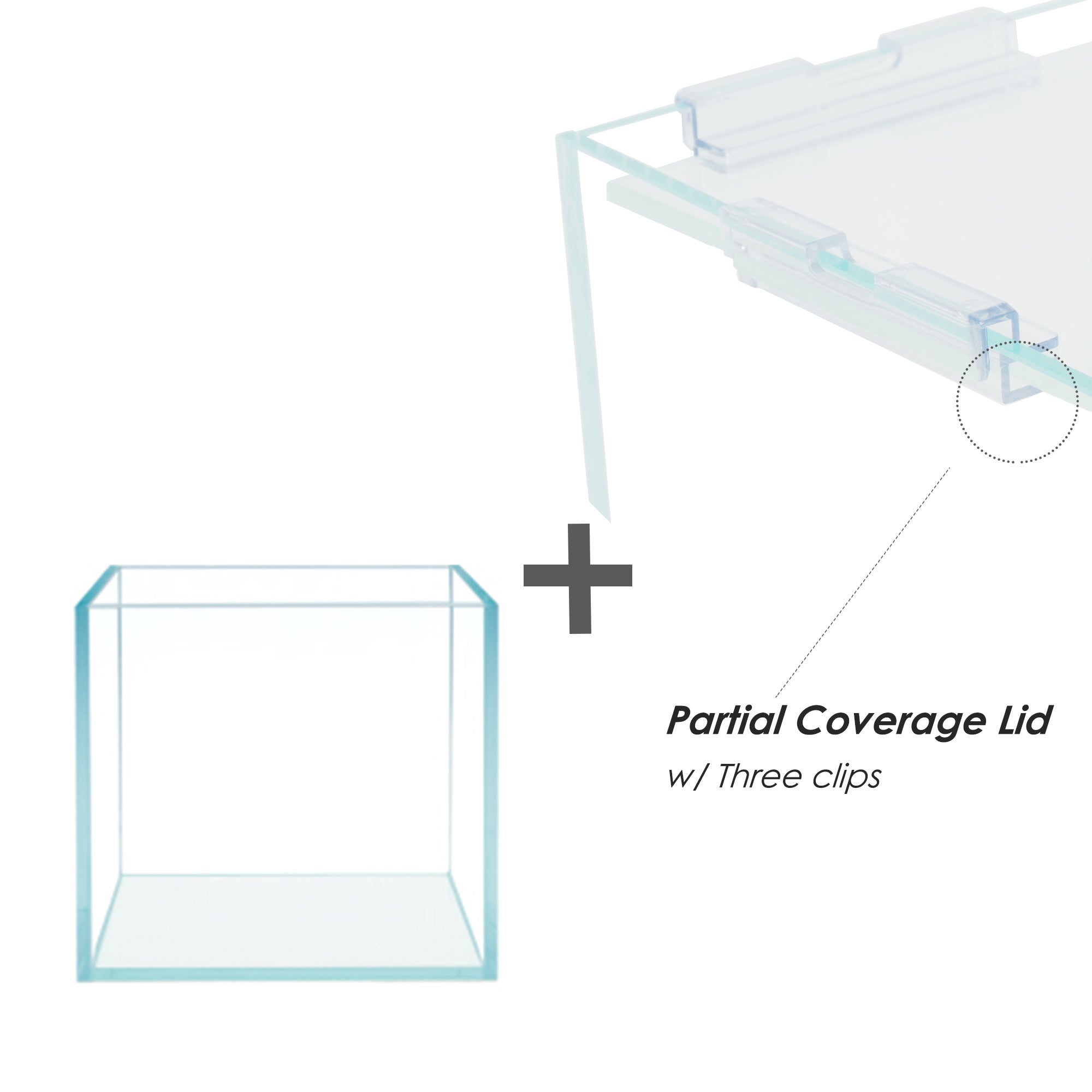 7 Gallon Cube Rimless Frameless All Glass Aquarium, Low Iron Rimless Glass Tank, 30X30X30cm, 5mm Glass