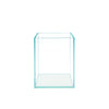 1.2 Gallon Nano Tall Rimless Frameless All Glass Aquarium, Low iron Rimless Glass Tank, 20X15X15cm, 5mm Glass