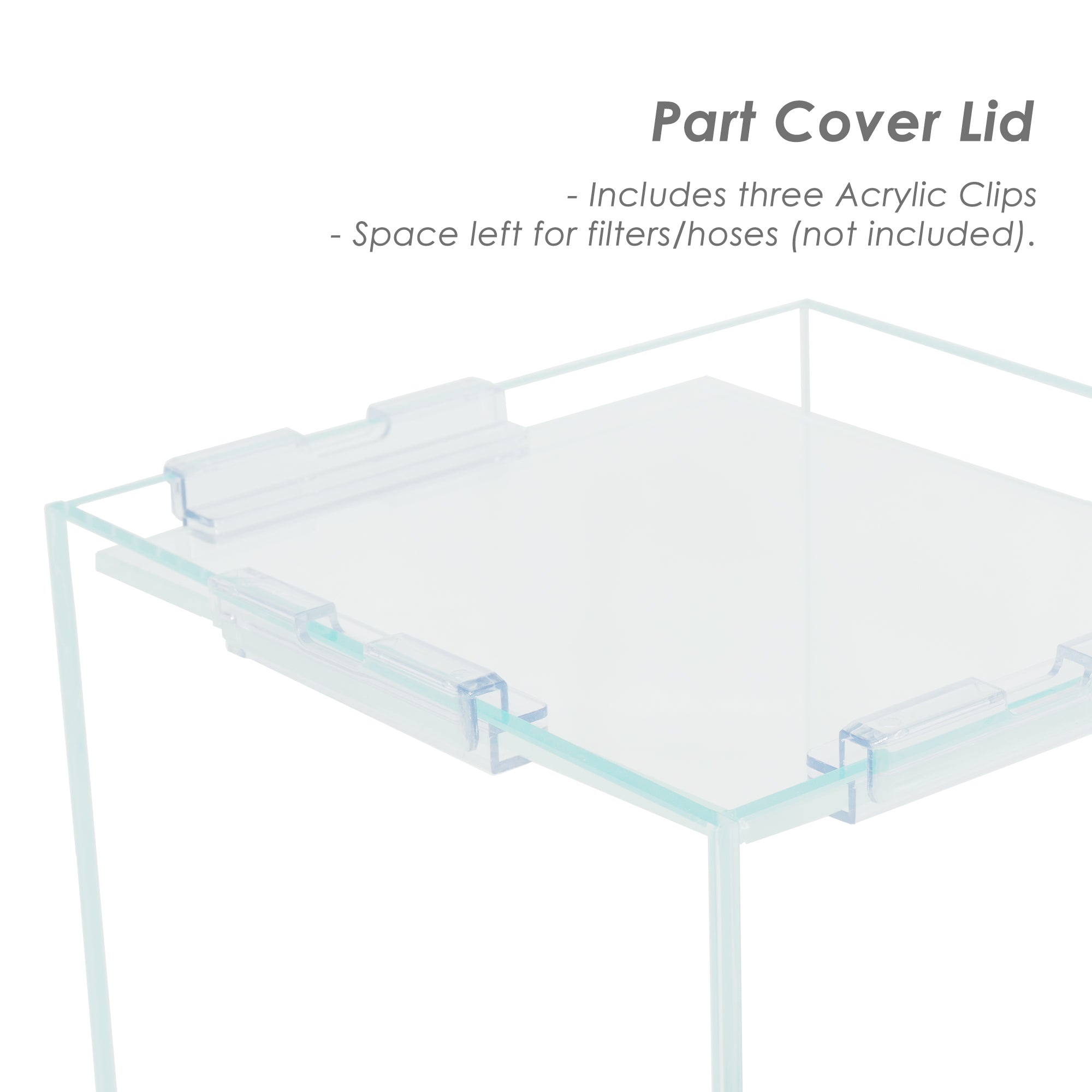 HIRO Aquatics Rimless Aquarium Lids, Low Iron Glass, Extra Clear Lids, Two options