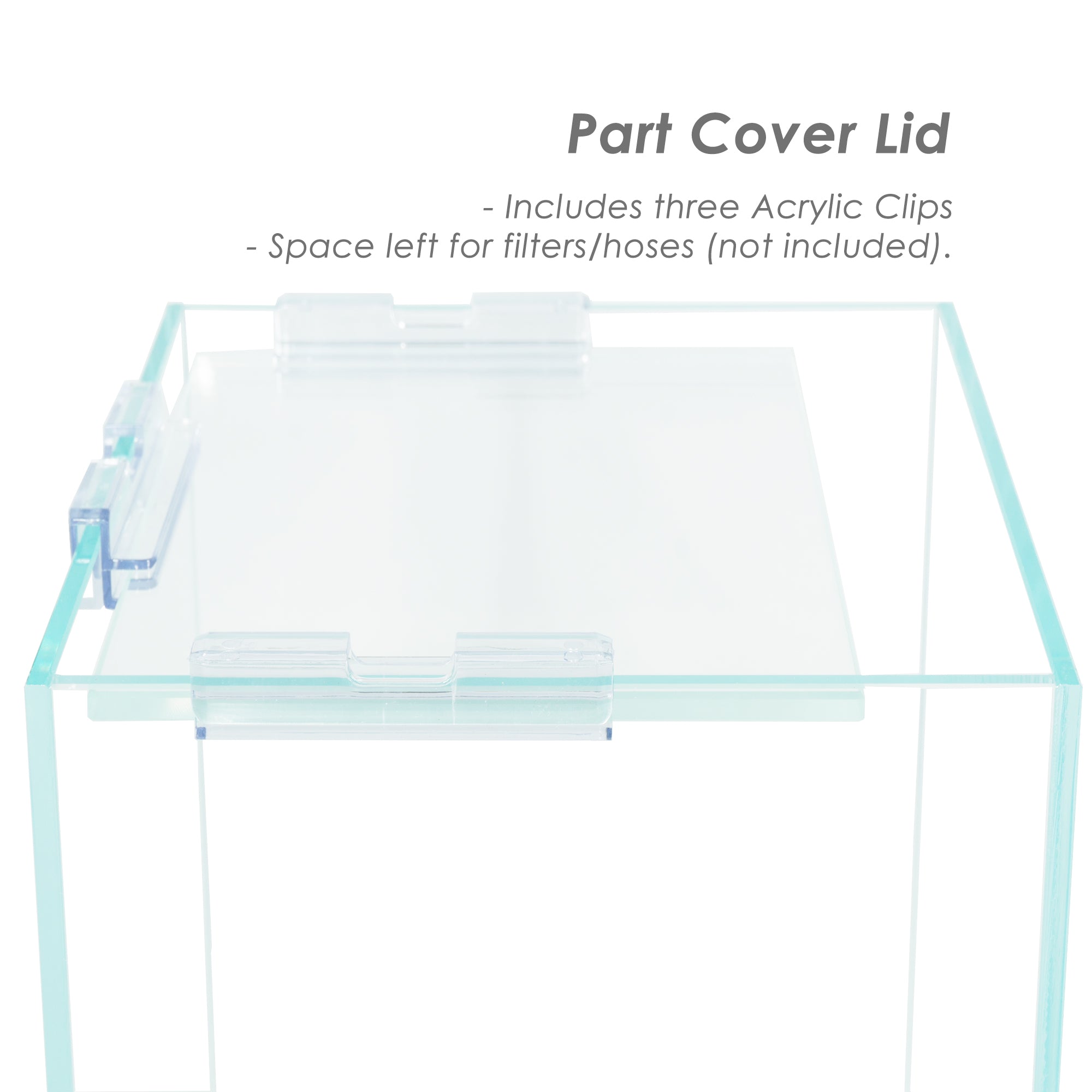 HIRO Aquatics Rimless Aquarium Lids, Low Iron Glass, Extra Clear Lids, Two options