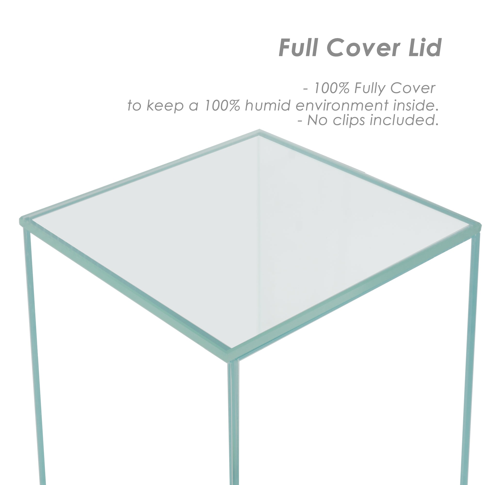 HIRO Aquatics Rimless Aquarium Lids, Low Iron Glass, Extra Clear Lids, Two options